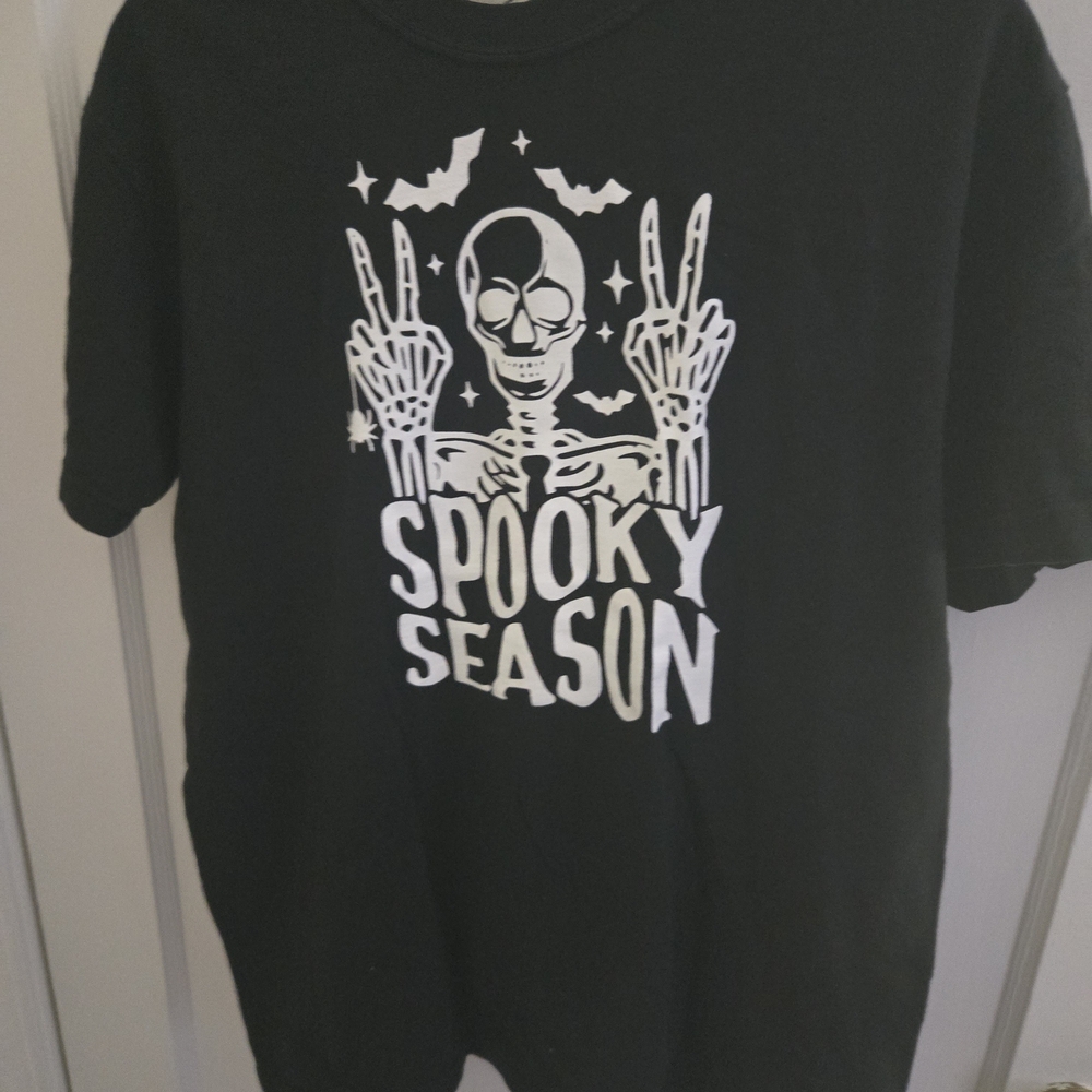 Spooky Season Skeleton T-Shirt - Black